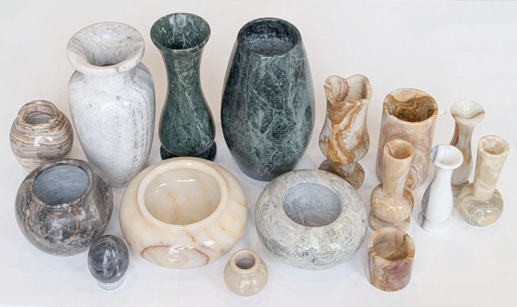 Samples of vases from the Petrie Museum, image courtesy Max Fomitchev-Zamilov's