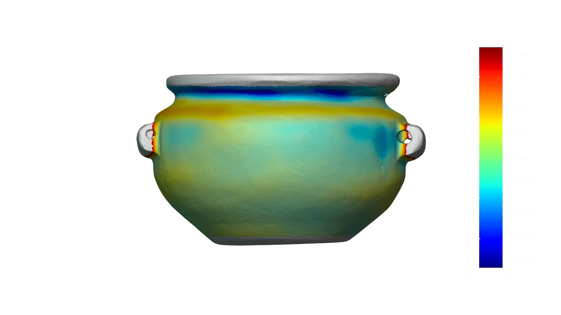 Figure 11 - RV003 exterior full, RMSD: 827 μm | 32.6 thou, Range: 5,346 μm | 210.5 thou