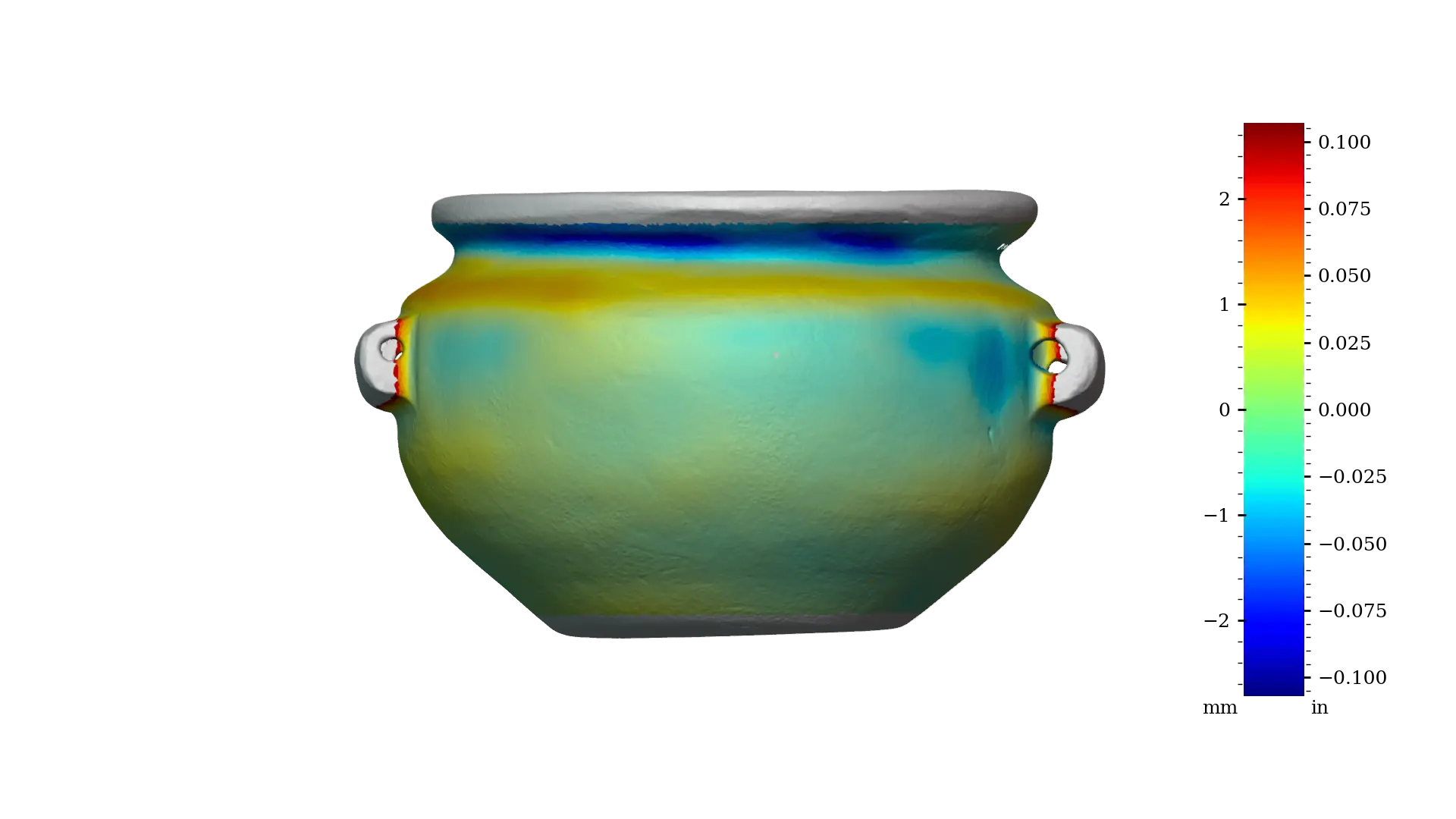 Figure 11 - RV003 exterior full, RMSD: 827 μm | 32.6 thou, Range: 5,346 μm | 210.5 thou