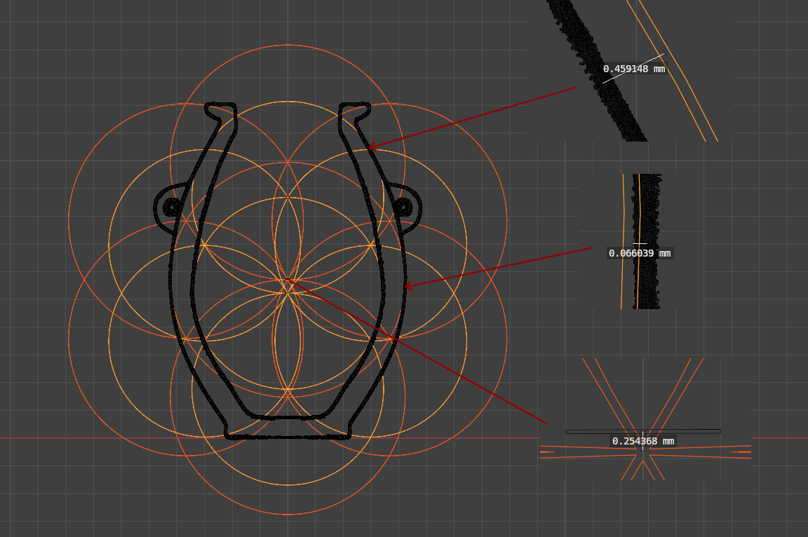Radial Traversal Pattern interlocking points
